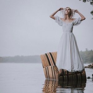 White Gunne Sax Maxi Dress